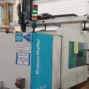 Máquina de inyección de plástico KraussMaffei de 180 toneladas, año 2011.