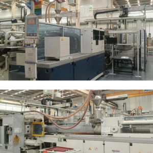 Máquina de inyección de plástico KraussMaffei de 800 toneladas, año 2009.